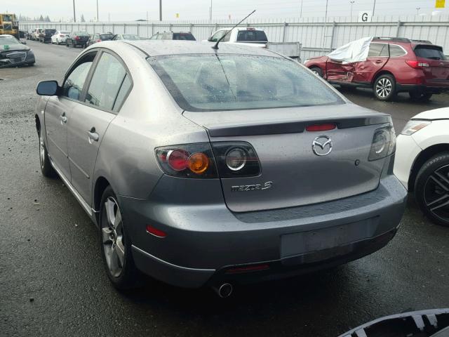 JM1BK324161404383 - 2006 MAZDA 3 S GRAY photo 3