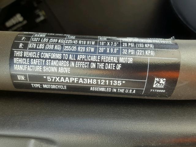 57XAAPFA3H8121135 - 2017 POLARIS SLINGSHOT GREEN photo 10