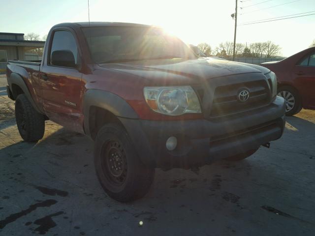 5TEPX42N15Z083780 - 2005 TOYOTA TACOMA RED photo 1