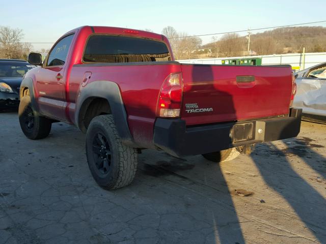 5TEPX42N15Z083780 - 2005 TOYOTA TACOMA RED photo 3