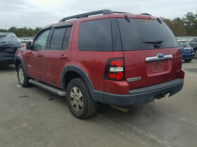 1FMEU73E77UB70851 - 2007 FORD EXPLORER X RED photo 3