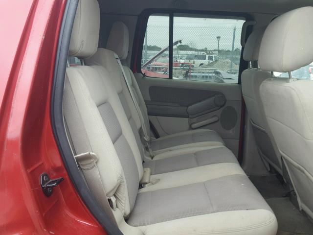 1FMEU73E77UB70851 - 2007 FORD EXPLORER X RED photo 6