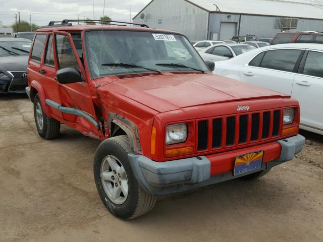 1J4FF68SXXL554280 - 1999 JEEP CHEROKEE S RED photo 1