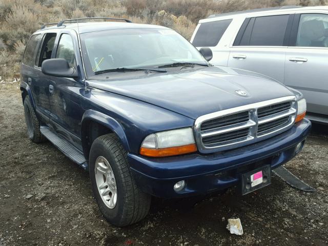 1D8HS58Z43F612590 - 2003 DODGE DURANGO SL BLUE photo 1