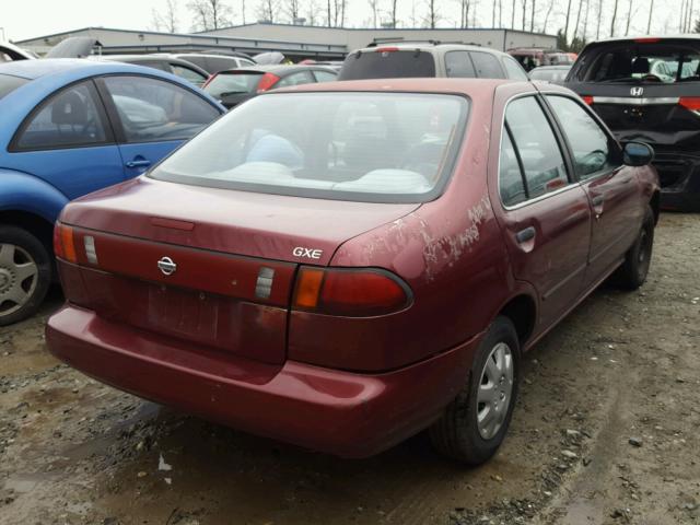 1N4AB41D0SC762730 - 1995 NISSAN SENTRA XE BURGUNDY photo 4