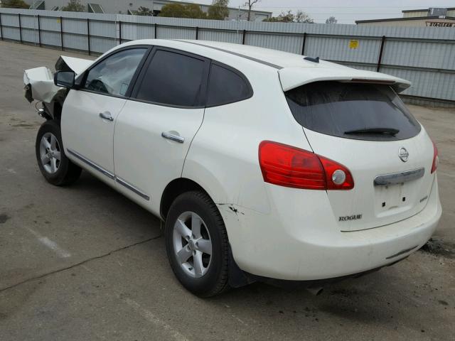 JN8AS5MT2CW303139 - 2012 NISSAN ROGUE S WHITE photo 3