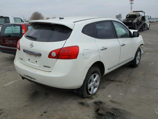 JN8AS5MT2CW303139 - 2012 NISSAN ROGUE S WHITE photo 4