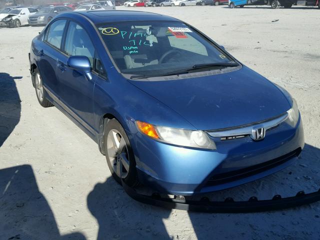 1HGFA16826L096667 - 2006 HONDA CIVIC EX BLUE photo 1