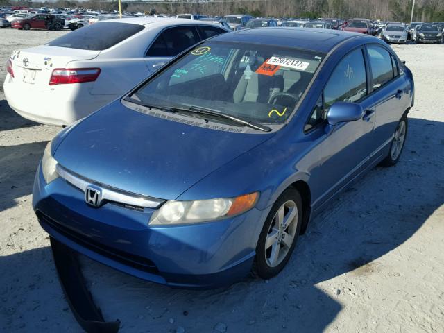 1HGFA16826L096667 - 2006 HONDA CIVIC EX BLUE photo 2