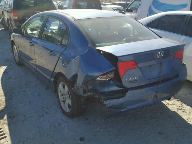 1HGFA16826L096667 - 2006 HONDA CIVIC EX 蓝色 照片 3