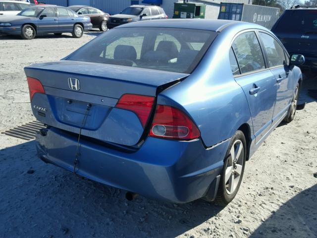 1HGFA16826L096667 - 2006 HONDA CIVIC EX BLUE photo 4