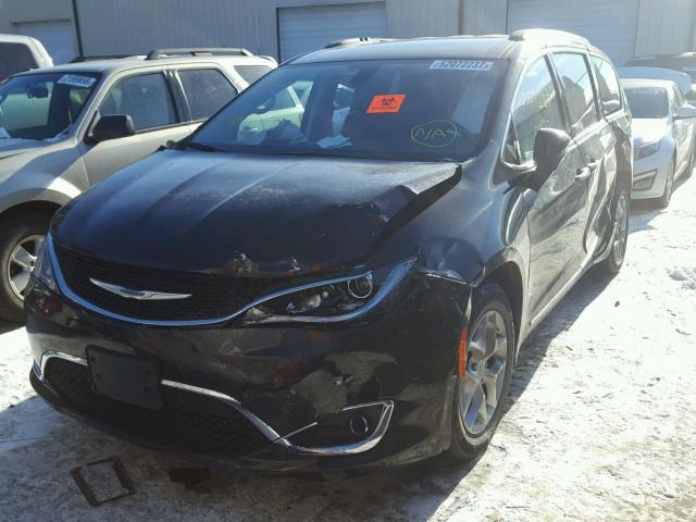 2C4RC1BG5HR571919 - 2017 CHRYSLER PACIFICA T BLACK photo 2