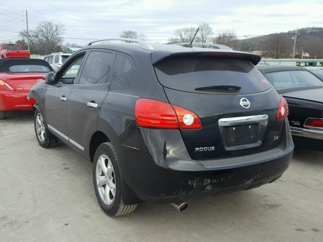 JN8AS5MT6BW567768 - 2011 NISSAN ROGUE S BLACK photo 3