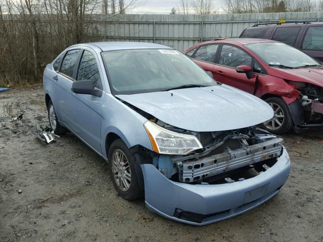 1FAHP35N99W130282 - 2009 FORD FOCUS SE BLUE photo 1