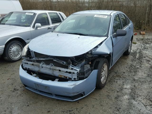 1FAHP35N99W130282 - 2009 FORD FOCUS SE BLUE photo 2