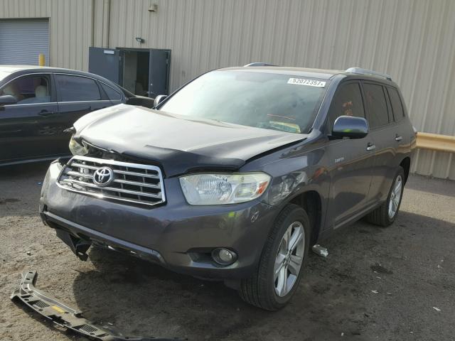 JTEES42A882073691 - 2008 TOYOTA HIGHLANDER CHARCOAL photo 2