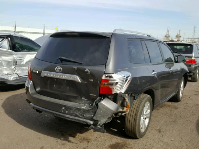 JTEES42A882073691 - 2008 TOYOTA HIGHLANDER CHARCOAL photo 4