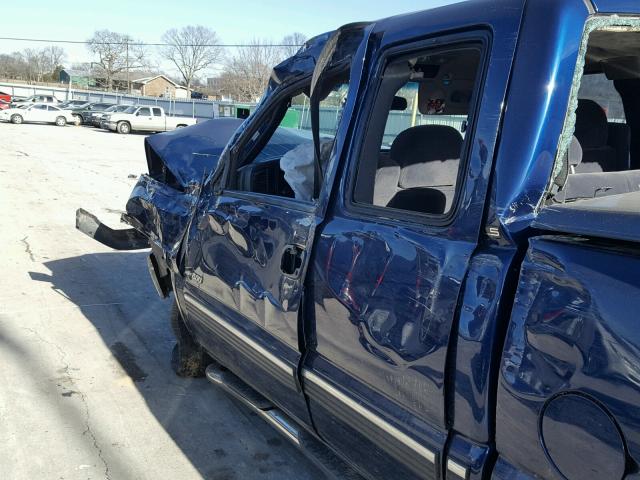 2GCEC19T111293056 - 2001 CHEVROLET SILVERADO BLUE photo 10