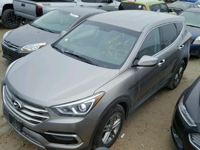 5XYZT3LB9HG410671 - 2017 HYUNDAI SANTA FE S 灰色 照片 2