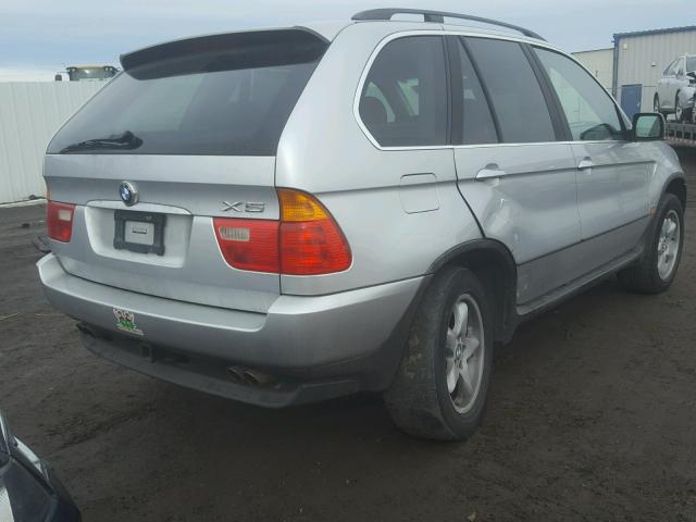 5UXFB33553LH43089 - 2003 BMW X5 4.4I SILVER photo 4