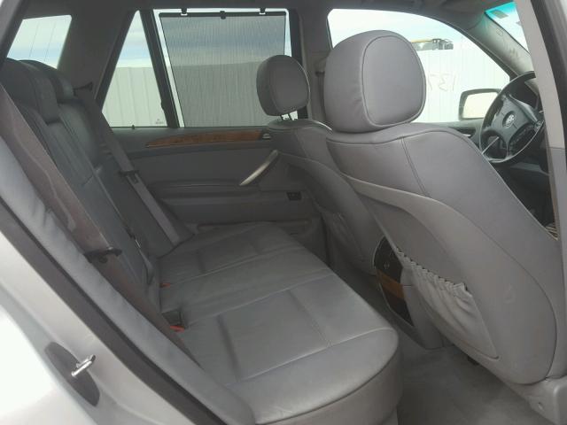 5UXFB33553LH43089 - 2003 BMW X5 4.4I SILVER photo 6
