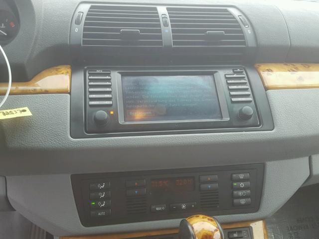 5UXFB33553LH43089 - 2003 BMW X5 4.4I SILVER photo 9