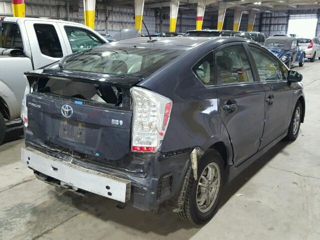 JTDKN3DU6B1406872 - 2011 TOYOTA PRIUS CHARCOAL photo 4