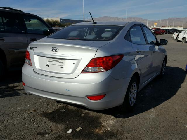 KMHCT4AE4DU409991 - 2013 HYUNDAI ACCENT GLS SILVER photo 4