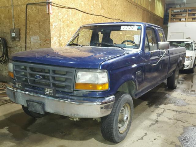 1FTHX26H3VEA94098 - 1997 FORD F250 BLUE photo 2