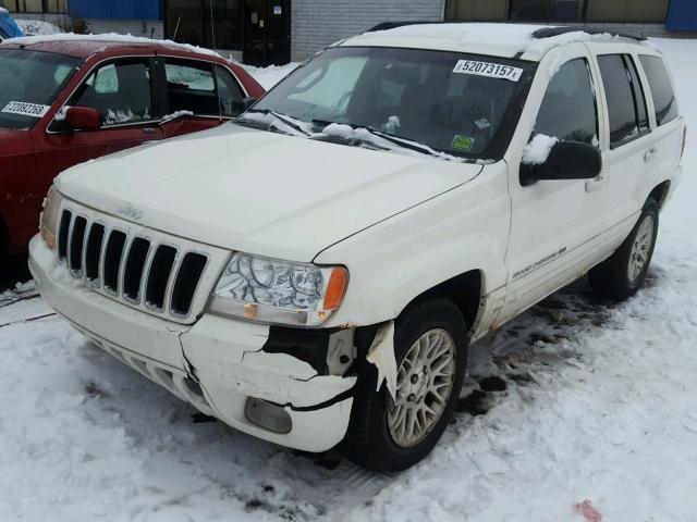 1J4GW58N82C137077 - 2002 JEEP GRAND CHER WHITE photo 2