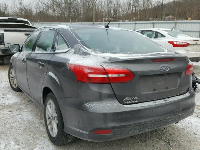 1FADP3F24FL233609 - 2015 FORD FOCUS SE GRAY photo 3