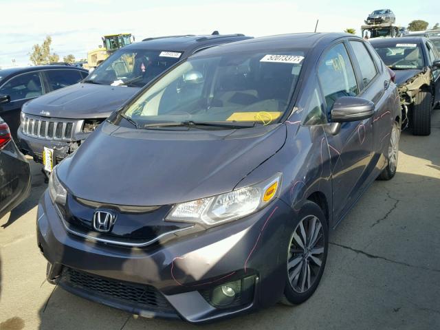 3HGGK5H87FM712707 - 2015 HONDA FIT EX GRAY photo 2