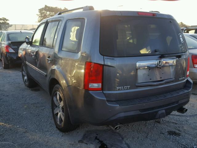 5FNYF3H95DB013419 - 2013 HONDA PILOT TOUR GRAY photo 3