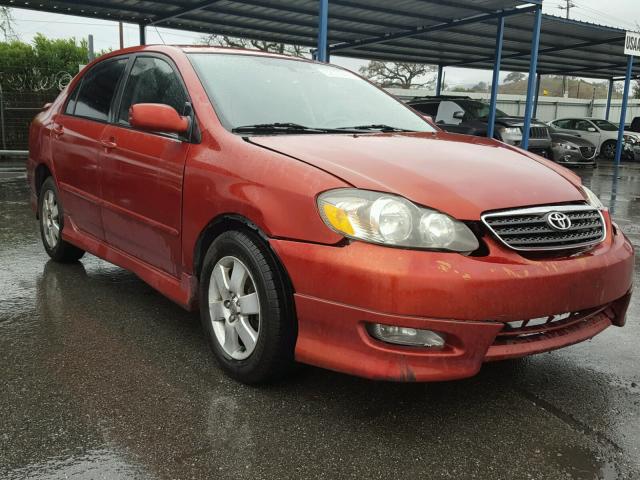 1NXBR32E06Z656348 - 2006 TOYOTA COROLLA CE ORANGE photo 1