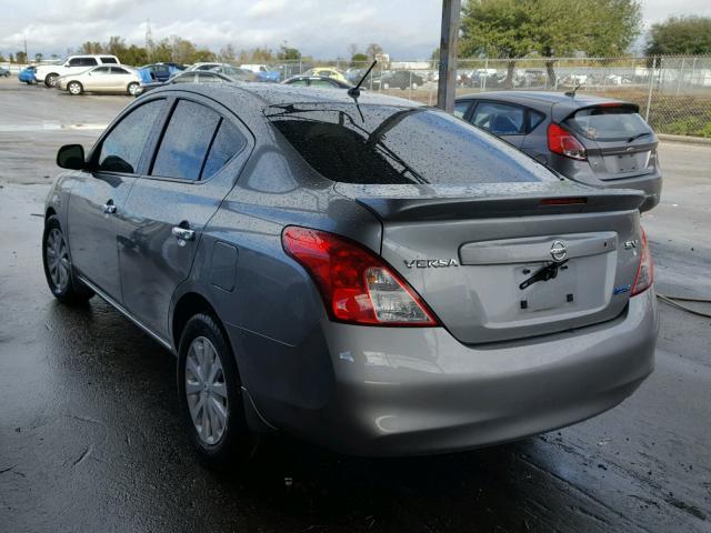 3N1CN7AP3DL829367 - 2013 NISSAN VERSA S SILVER photo 3