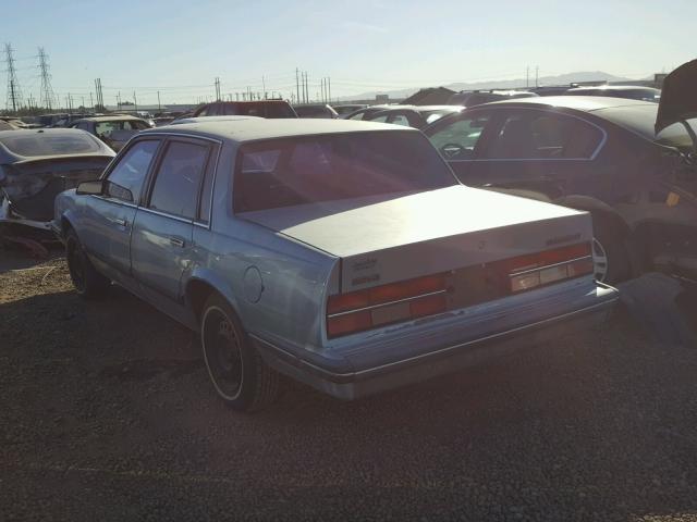 1G1AW19X6F6284466 - 1985 CHEVROLET CELEBRITY BLUE photo 3