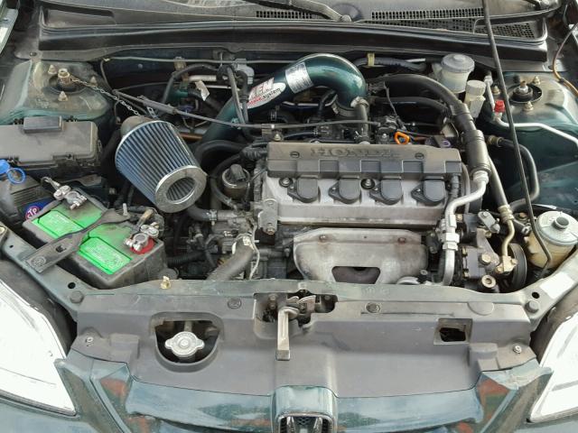 1HGEM21291L049379 - 2001 HONDA CIVIC DX GREEN photo 7