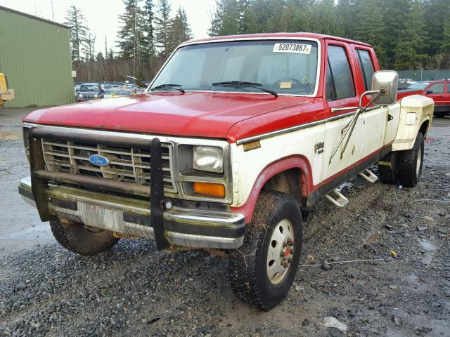 2FTJW36L6ECB25803 - 1984 FORD F350 TWO TONE photo 2