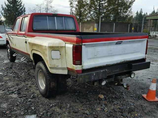 2FTJW36L6ECB25803 - 1984 FORD F350 TWO TONE photo 3