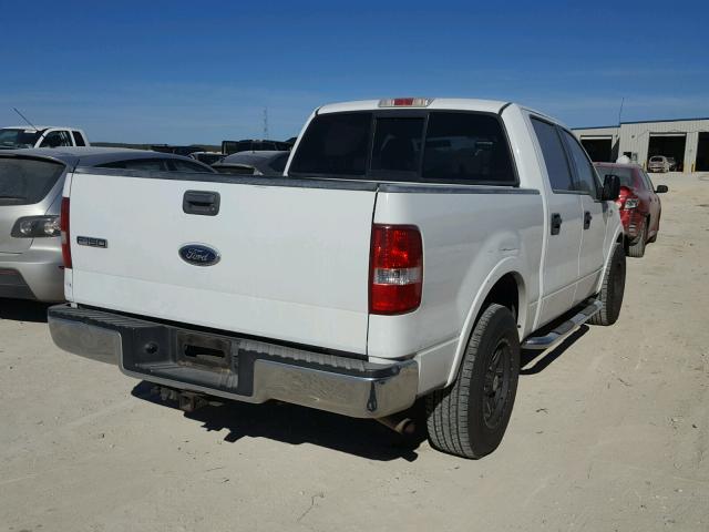 1FTPW12534KA10592 - 2004 FORD F150 SUPER WHITE photo 4