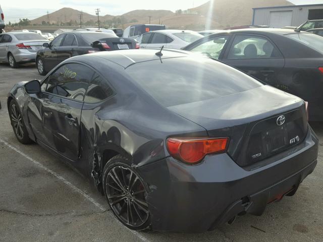 JF1ZNAA10D2724681 - 2013 TOYOTA SCION FR-S შავი ფოტო 3