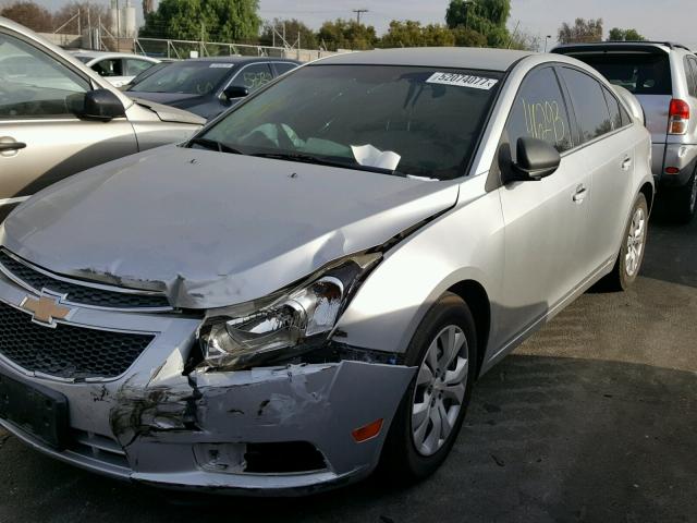 1G1PC5SH8C7130859 - 2012 CHEVROLET CRUZE LS GRAY photo 2