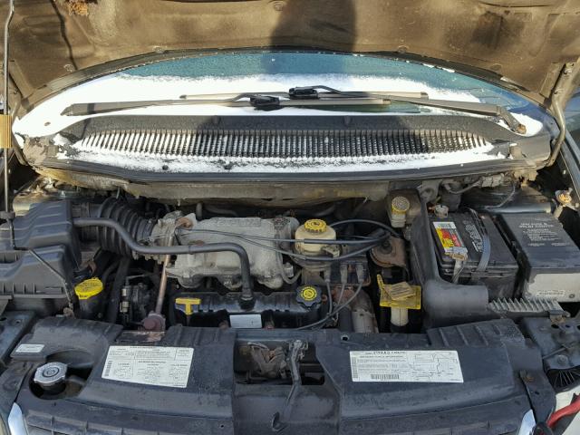 2C8GP54L41R190452 - 2001 CHRYSLER TOWN & COU GREEN photo 7