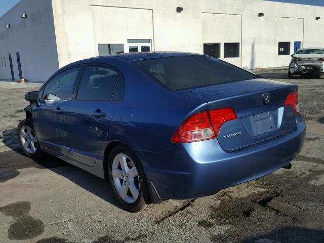 2HGFA16838H536783 - 2008 HONDA CIVIC EX BLUE photo 3