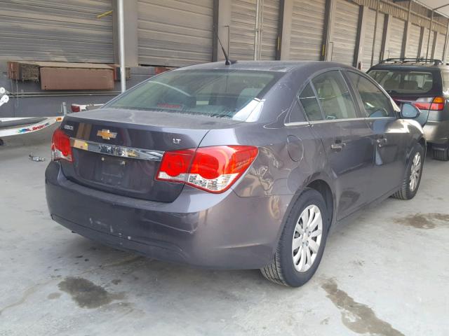 1G1PF5S9XB7194447 - 2011 CHEVROLET CRUZE LT GRAY photo 4