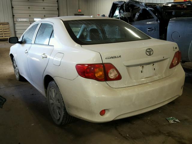 2T1BU4EE8AC277494 - 2010 TOYOTA COROLLA BA WHITE photo 3