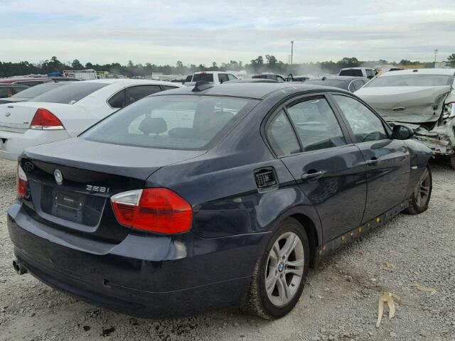 WBAVA33528KX84335 - 2008 BMW 328 I BLUE photo 4