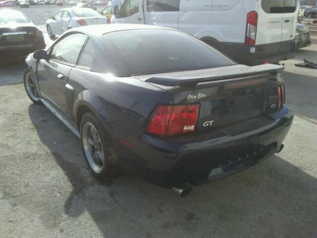 1FAFP42XX3F333269 - 2003 FORD MUSTANG GT BLUE photo 3