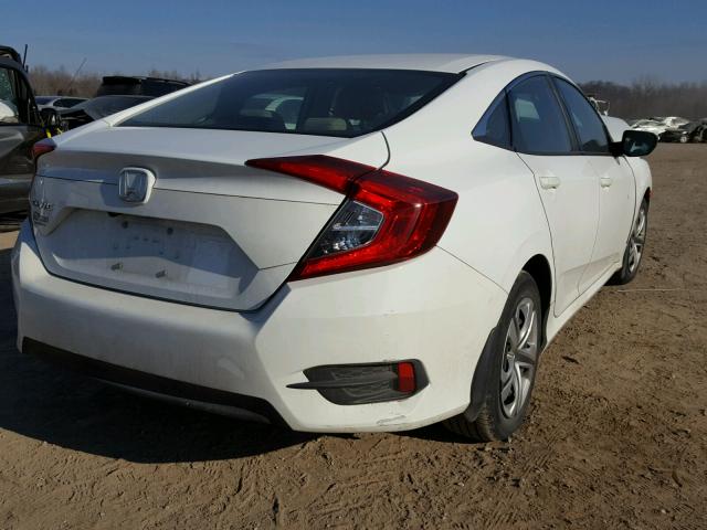 19XFC2F5XGE034707 - 2016 HONDA CIVIC LX WHITE photo 4