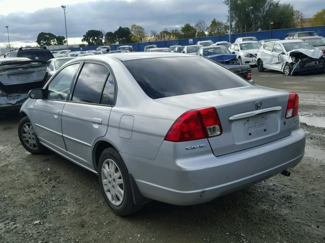 JHMES16543S001331 - 2003 HONDA CIVIC LX GRAY photo 3